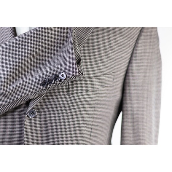 Joseph Abboud Mens Sport Coat Blazer Sport Jacket 3 Button Wool 40R Micro check - Picture 8 of 12